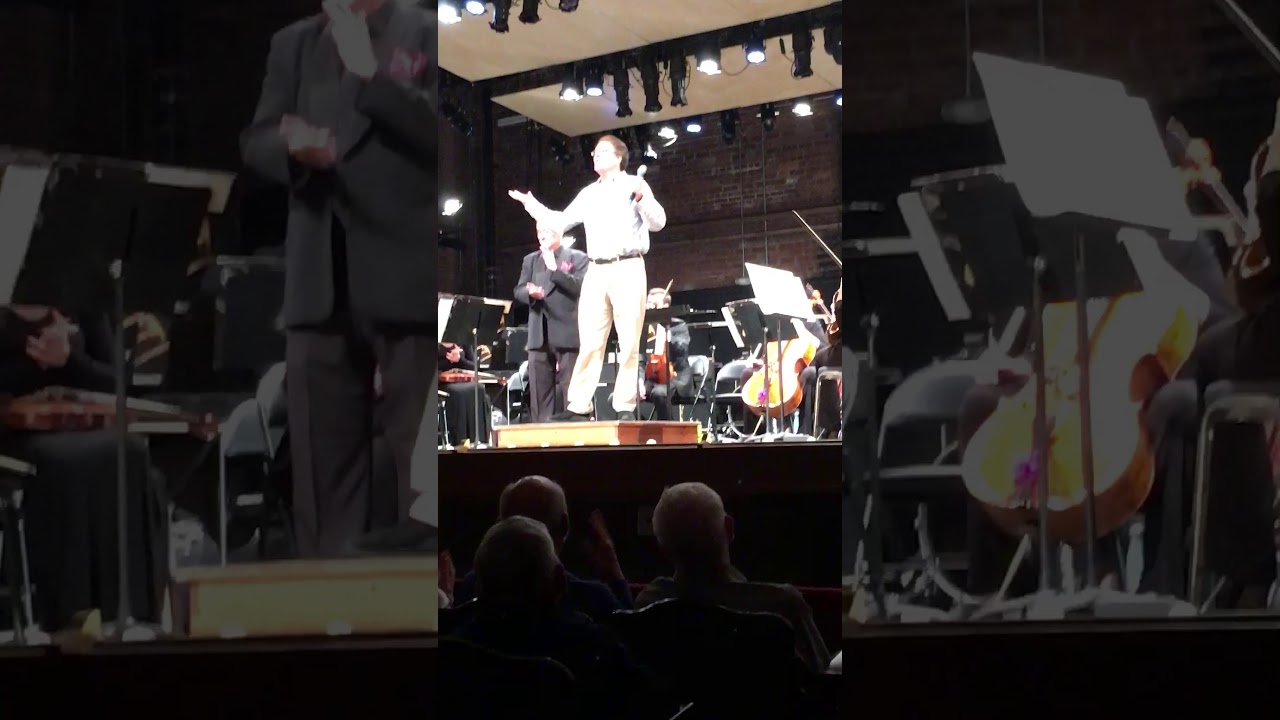 Joshua Rosenblum introducing his music from &ldquo;Einstein&rsquo;s Dreams&rdquo;