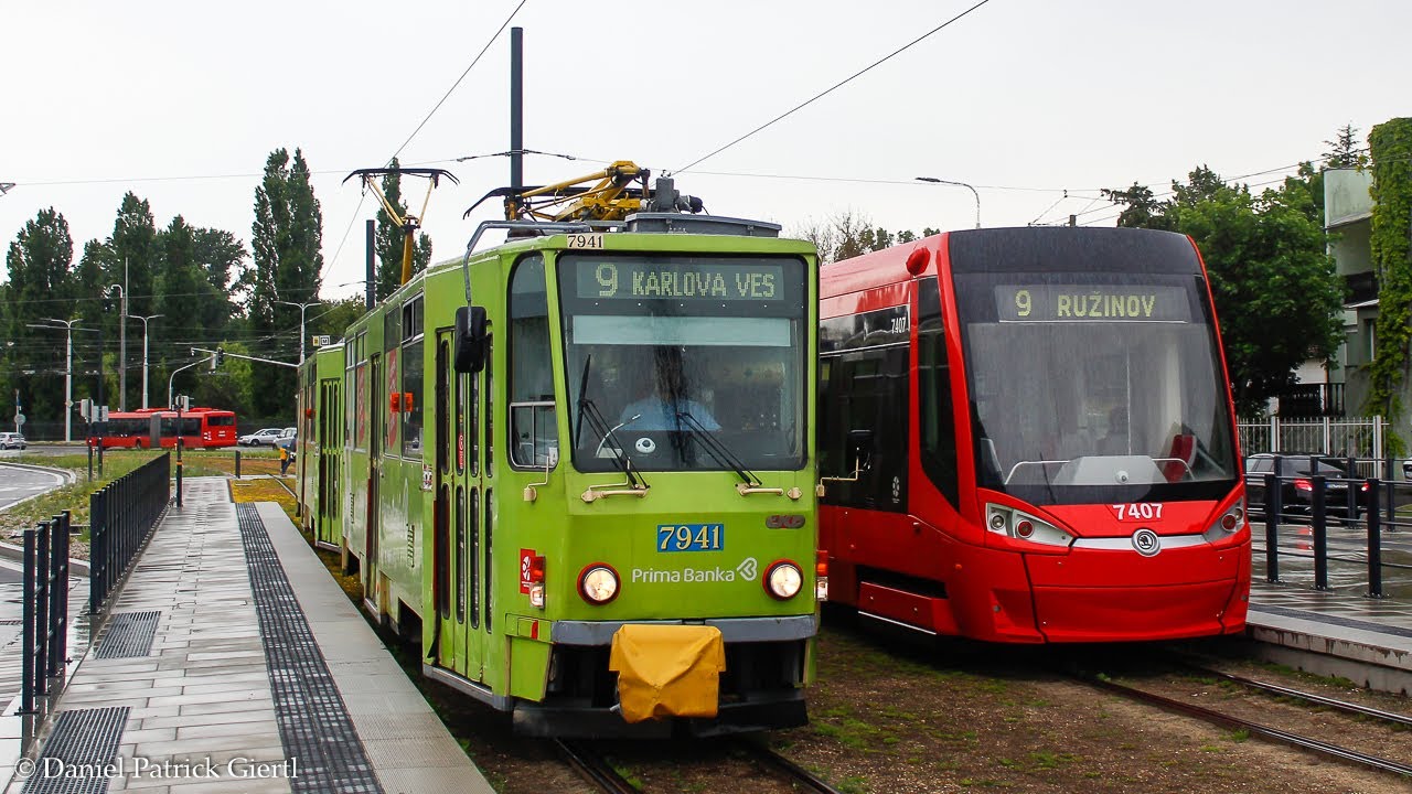 ČKD Tatra T6A5 #7941 na linke 9 | Bratislava
