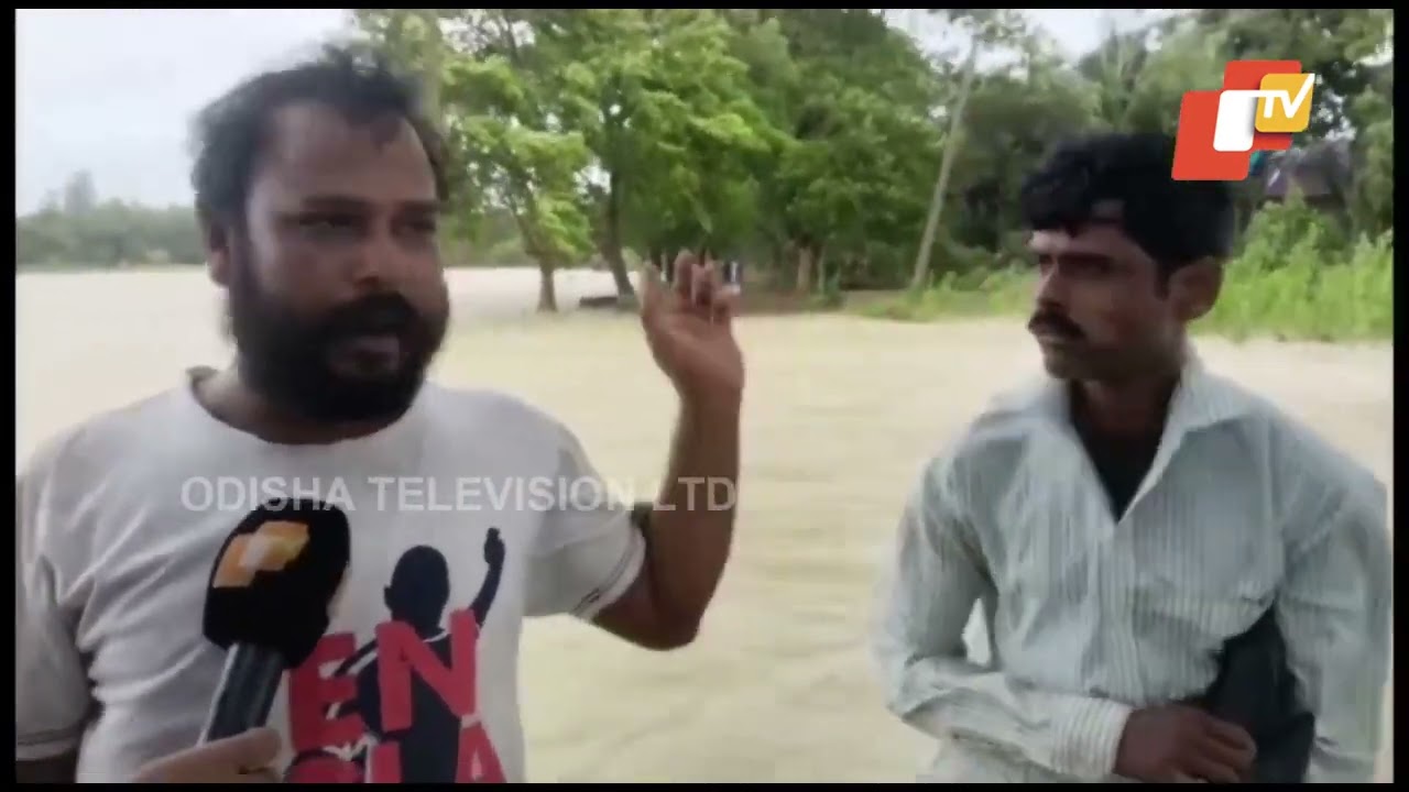 Water logging in many parts of Bhadrak town due to heavy rain