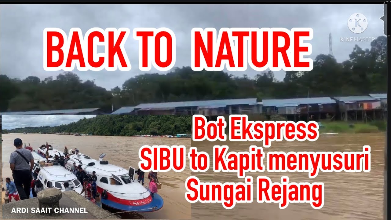 #sibu #kapit #botexpress BACK TO NATURE Sibu-Kapit menyusuri Sungai Rejang
