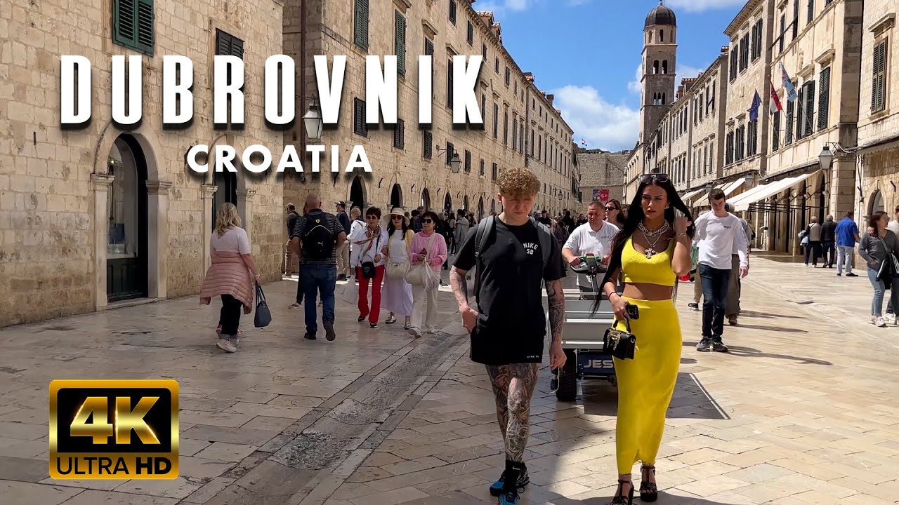 🇭🇷 Расслабляющая прогулка по Дубровнику с видом на море [4K] 🇭🇷 ХОРВАТИЯ 🇭🇷