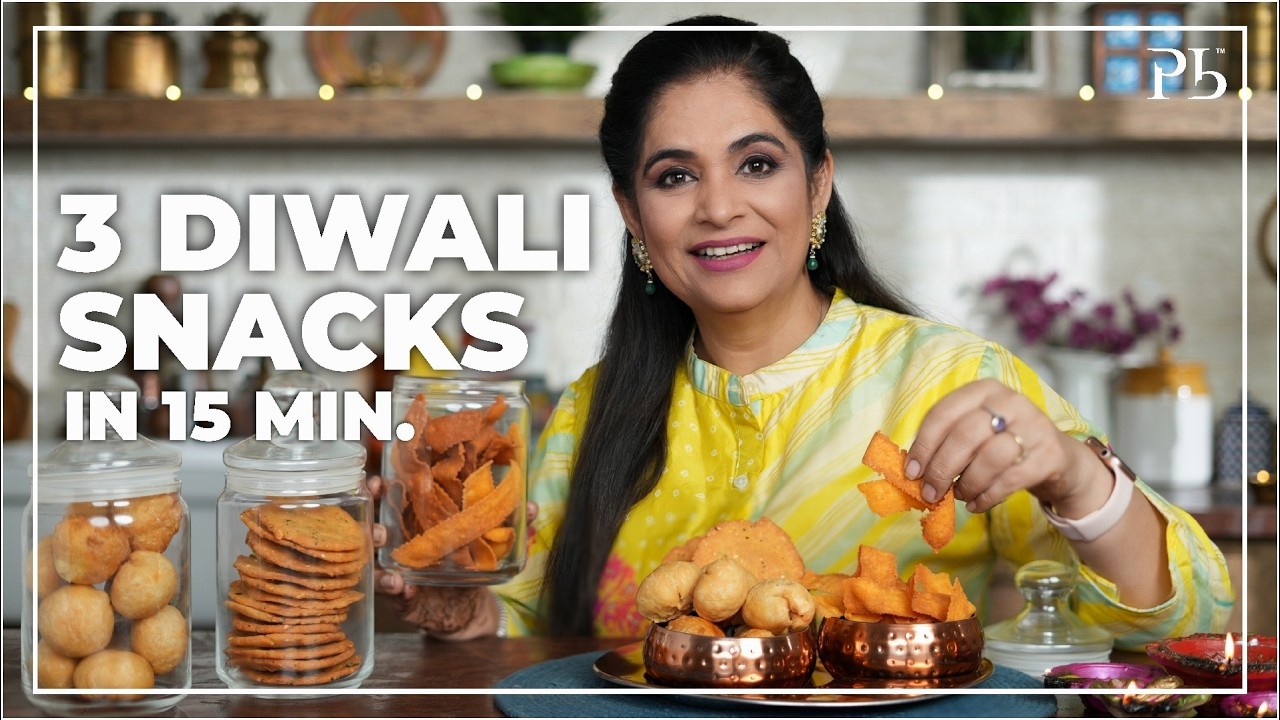3 Diwali Snacks in 15 minutes I Snacks Recipes I Pankaj Bhadouria