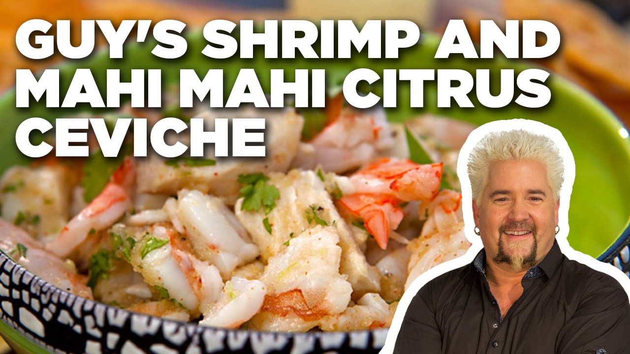 Guy Fieri's Shrimp and Mahi Mahi Ceviche (with Brooke Shields) | Guy's Big Bite | Food Network