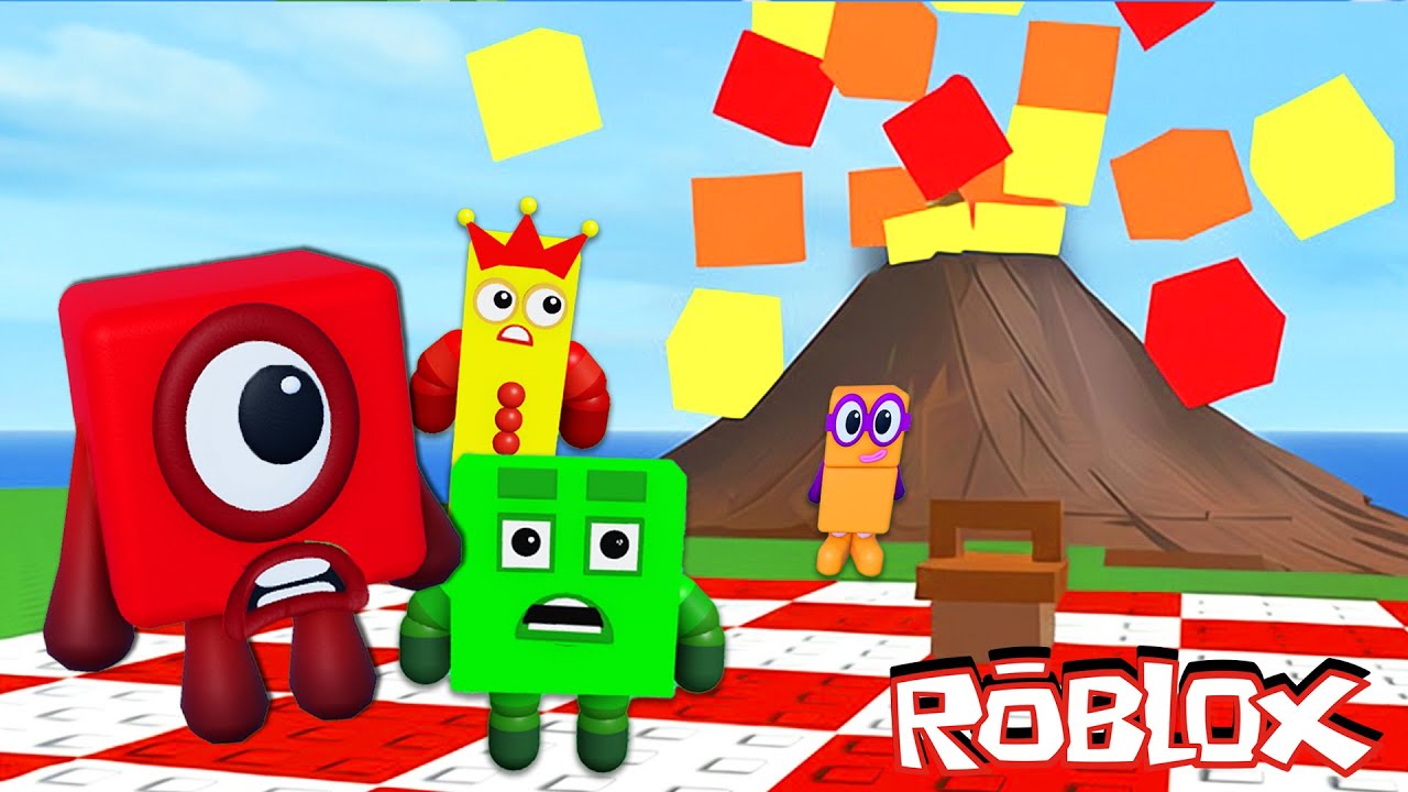 Numberblocks Play NUMBERBLOCK Natural Disaster in Roblox (Updated Levels)