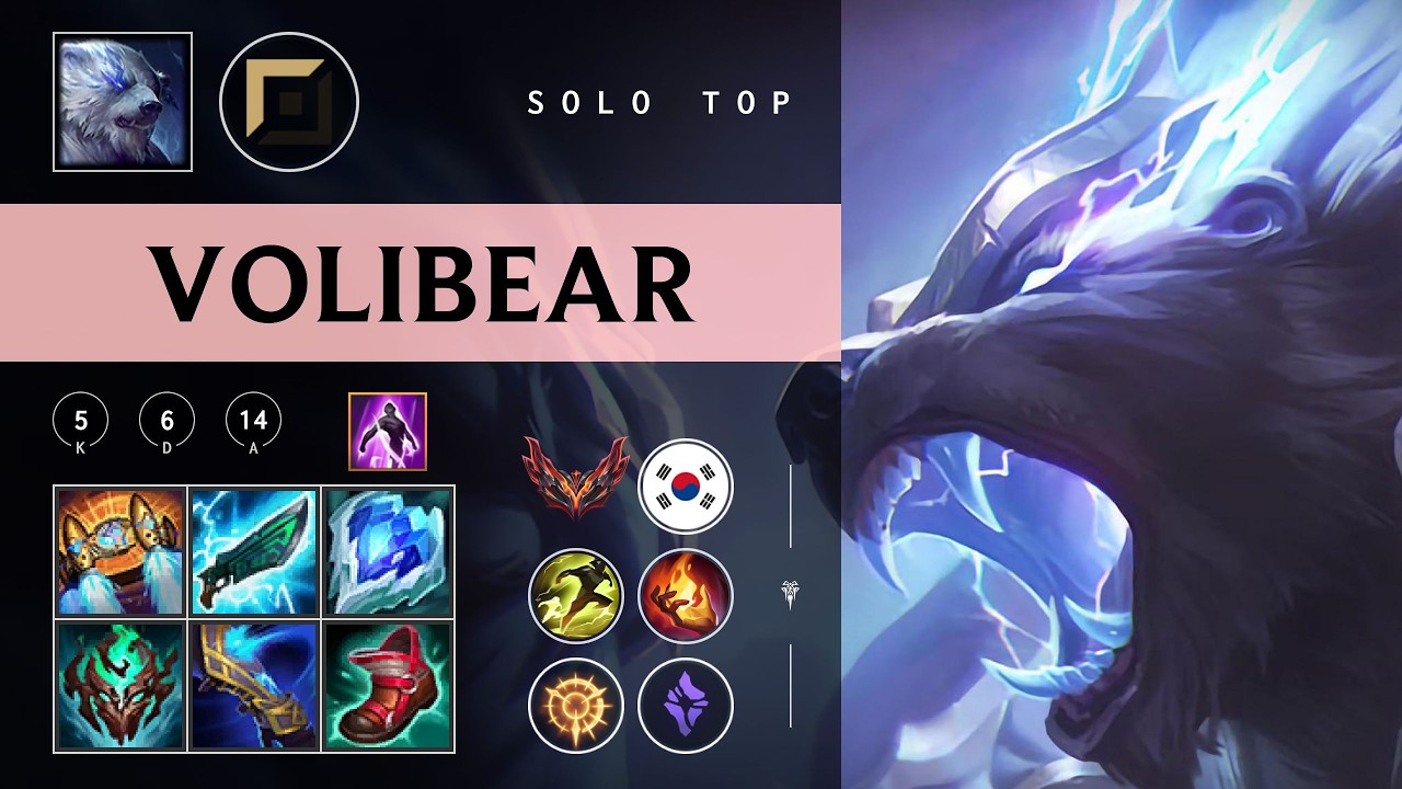 Volibear Top vs Vladimir - KR Grandmaster Patch 26.04