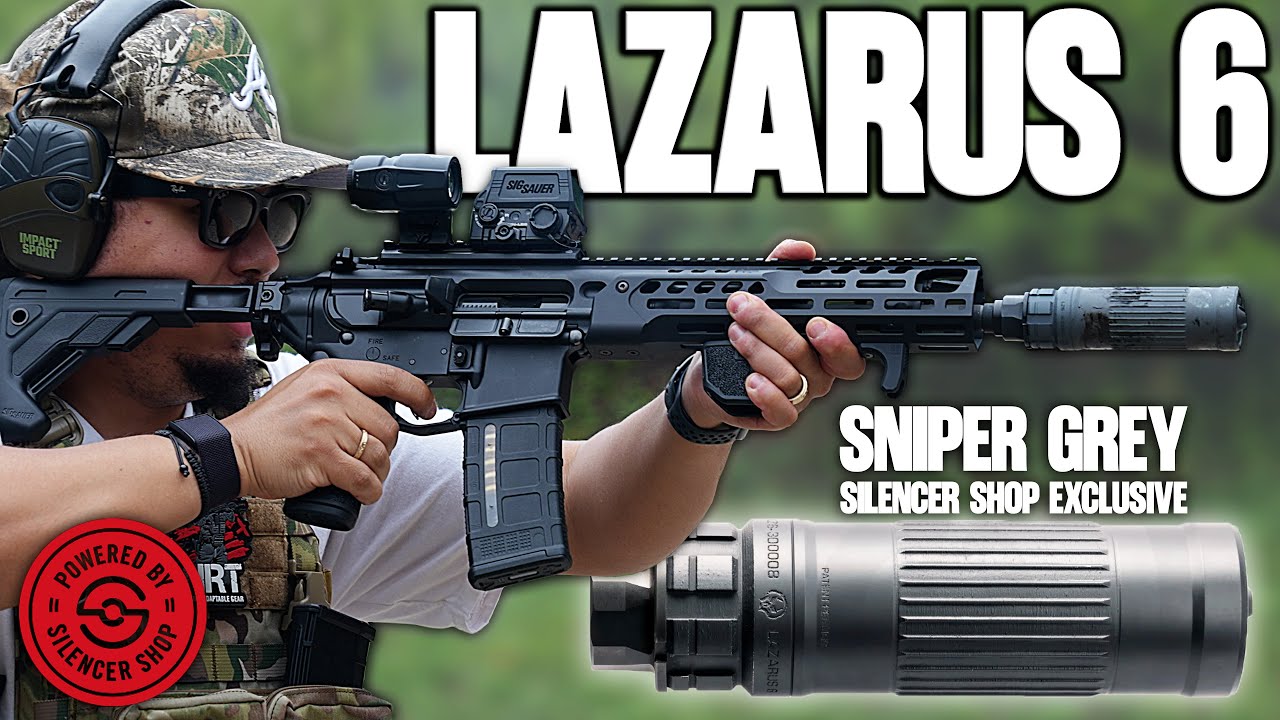 Обзор Dead Air Lazarus 6 5.56 и 6 мм Sniper Grey — эксклюзивно в магазине глушителей