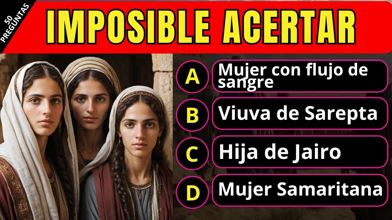 ¿QUIEN DIJO ESTO? 50 PREGUNTAS DIFICILES  DE LA BIBLIA  /Reto Biblico Divertido