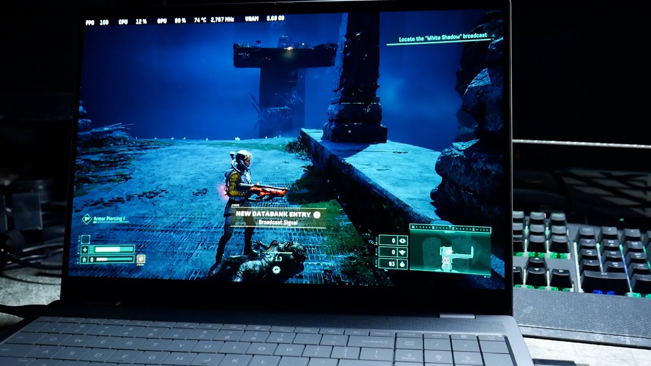 Panther Lake EGPU Gaming with RTX 5060 - Returnal