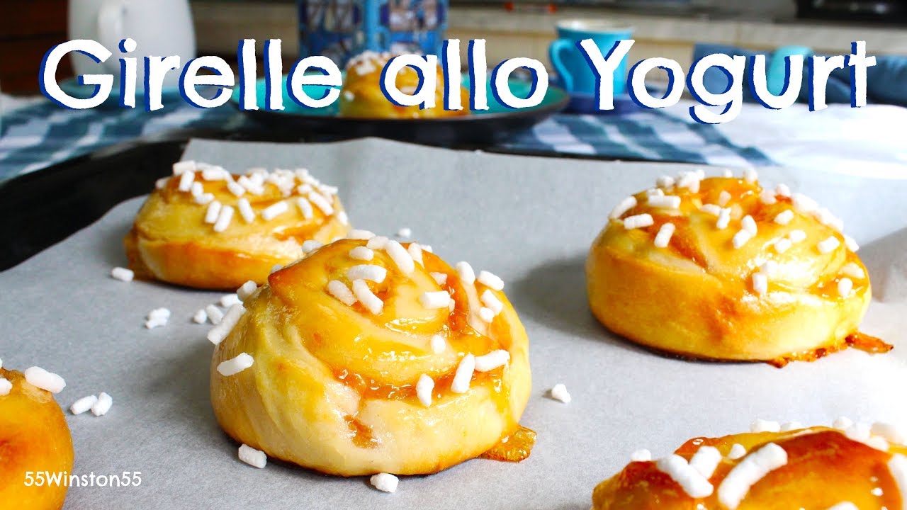 Girelle allo Yogurt con Confettura di Albicocche | Ricetta Colazione Golosa ❤️ 55Winston55