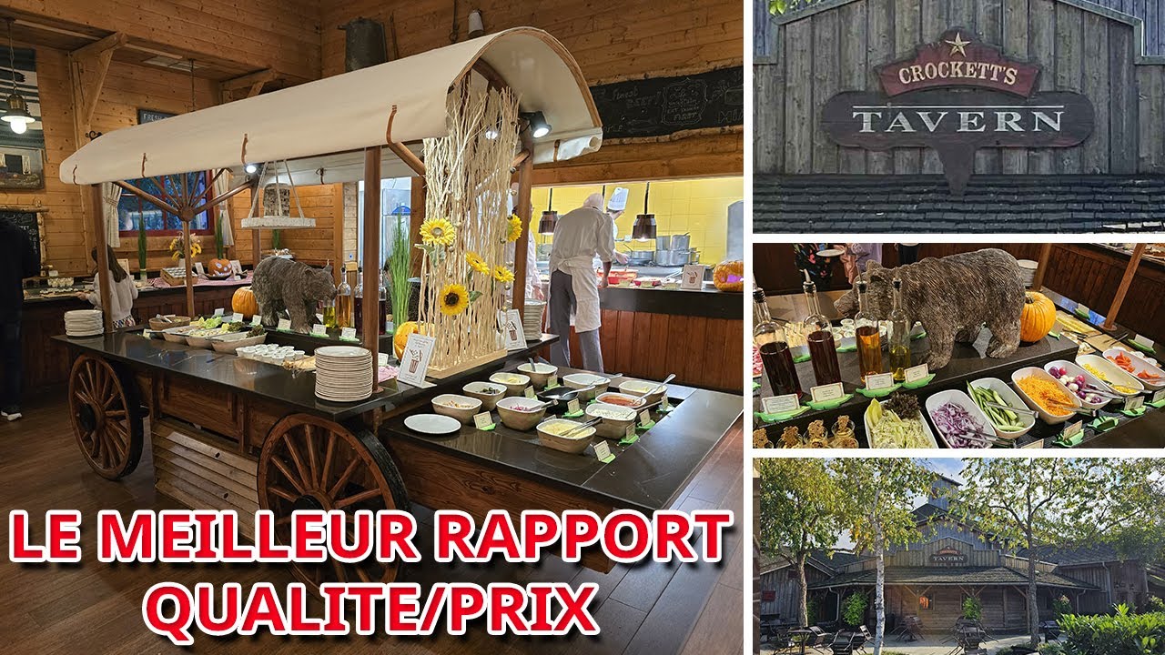 RESTAURANT CROCKETT'S TAVERN DISNEYLAND PARIS - Le buffet à volonté du Davy Crocket ranch