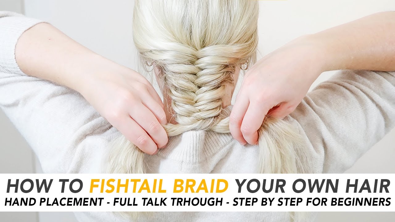 How To Fishtail Braid Your Own Hair Step By Step For Beginners 🌸Easy & Cute 5-minute Braid Hairstyle