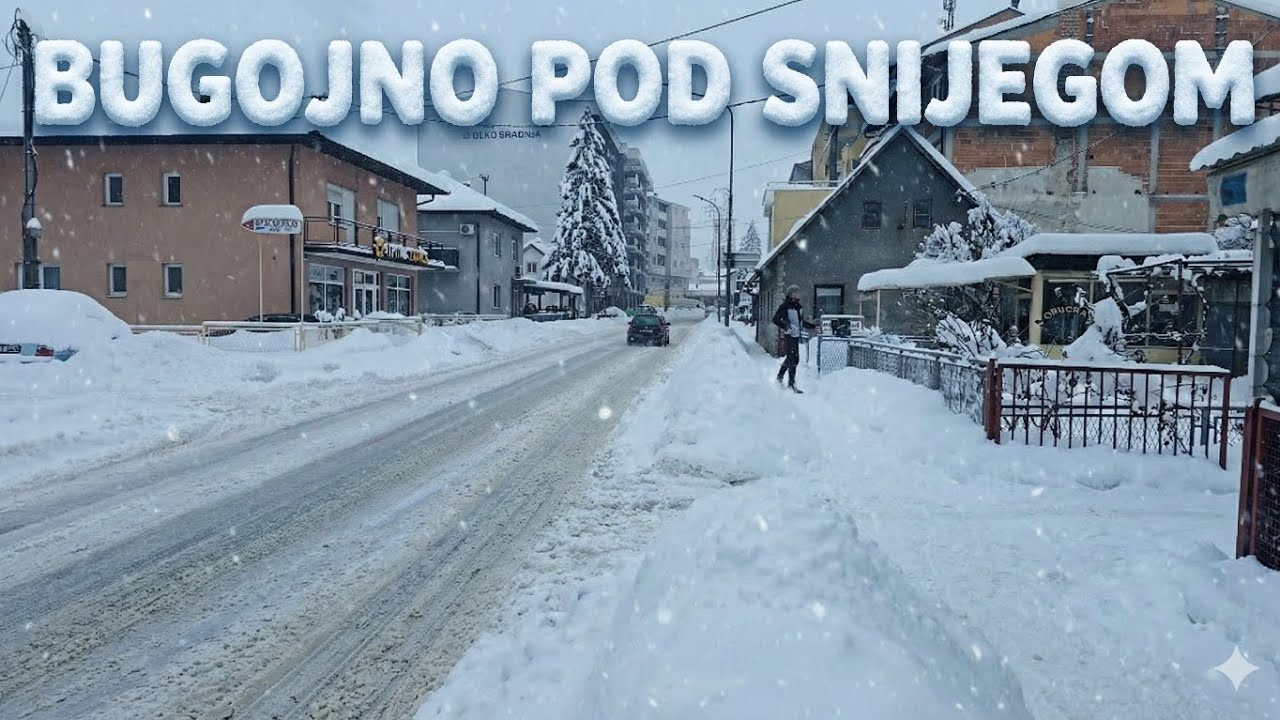 Ti&scaron;ina snijega, grad i muzika | Zimsko Bugojno 07.01.2026.