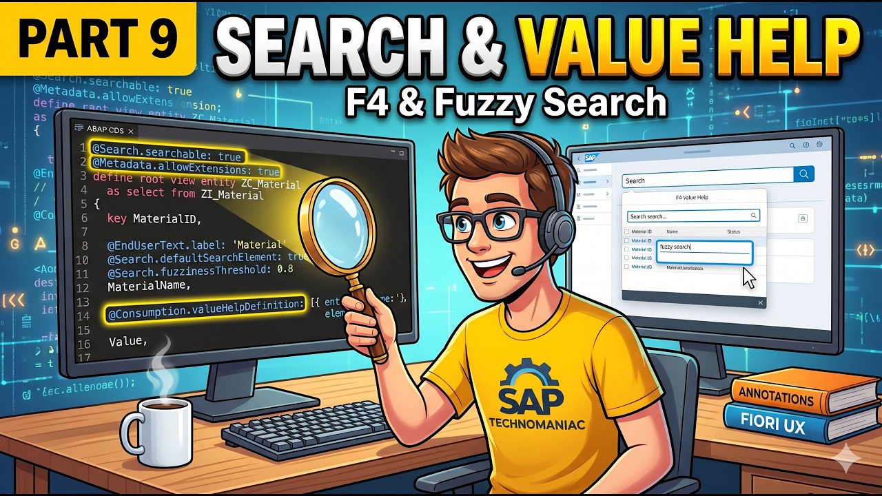 Value Help and Search Using Annotation RAP Part 9