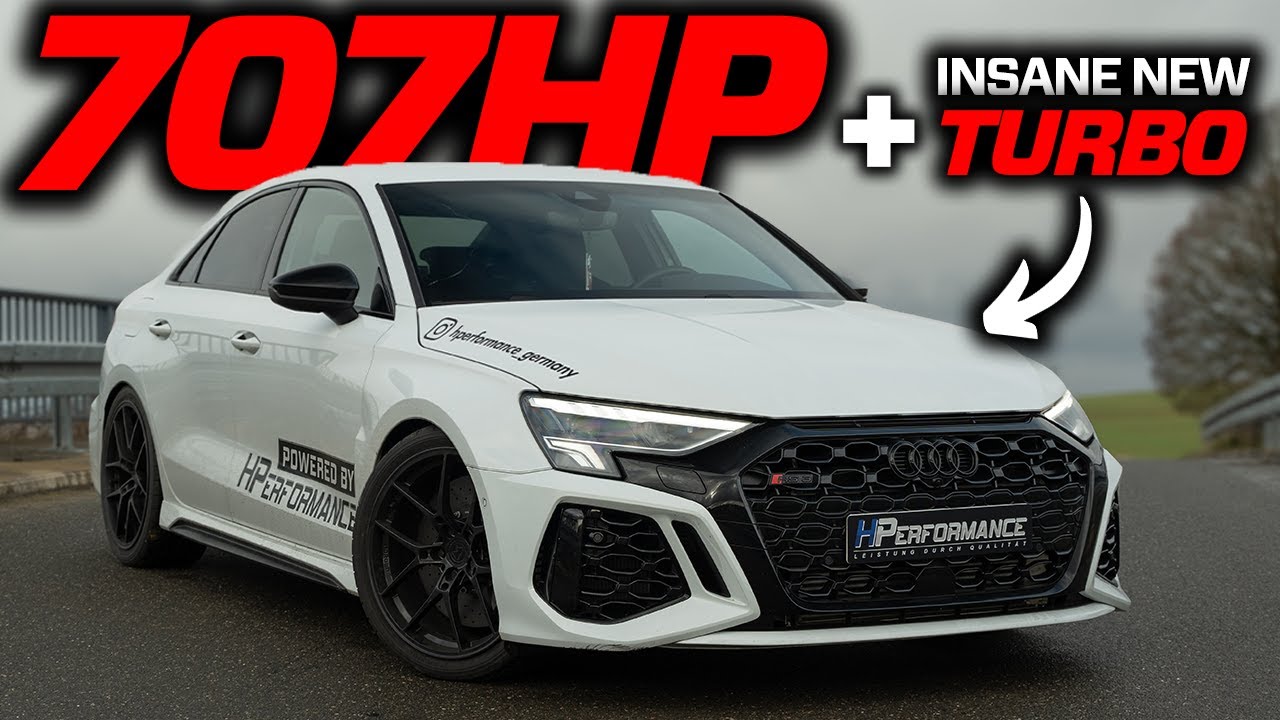 707HP - 840NM AUDI RS3 8Y | STREET LEGAL! 4 INCH TURBO BACK EXHAUST SYTSEM | POPS AND BANGS | TÜV