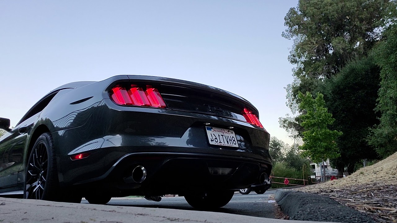 2017 Mustang GT Steeda H pipe with Ford Performance by Borla Touring axel back