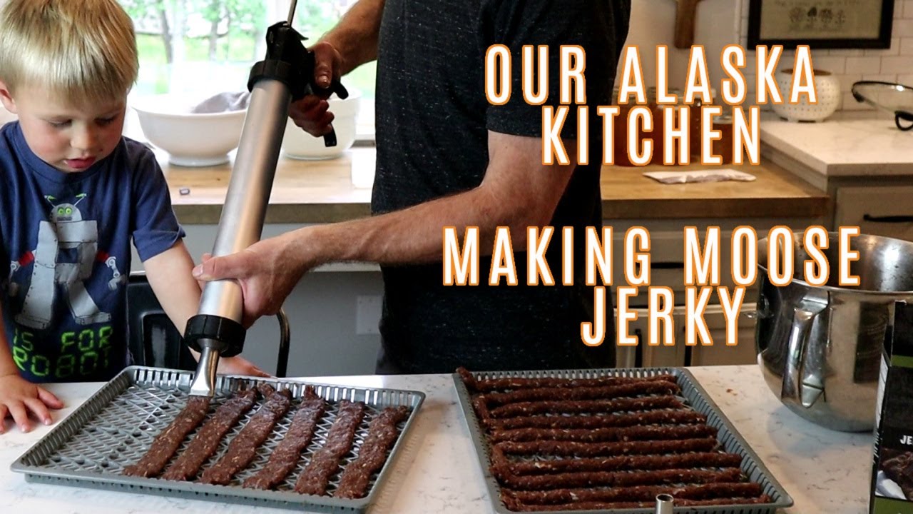 HOW TO MAKE ALASKA MOOSE JERKY WITH A DEHYDRATOR| THIS ALASKA LIFE VLOG | FAMILY QUARANTINE HAIRCUTS