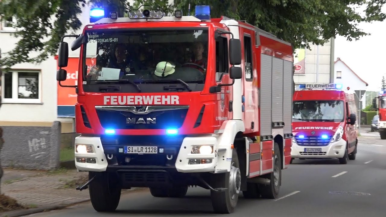 [UNWETTER in FRÖNDENBERG] - Einsatzfahrten verschiedener Hilfsorganisationen nach Überflutungen!