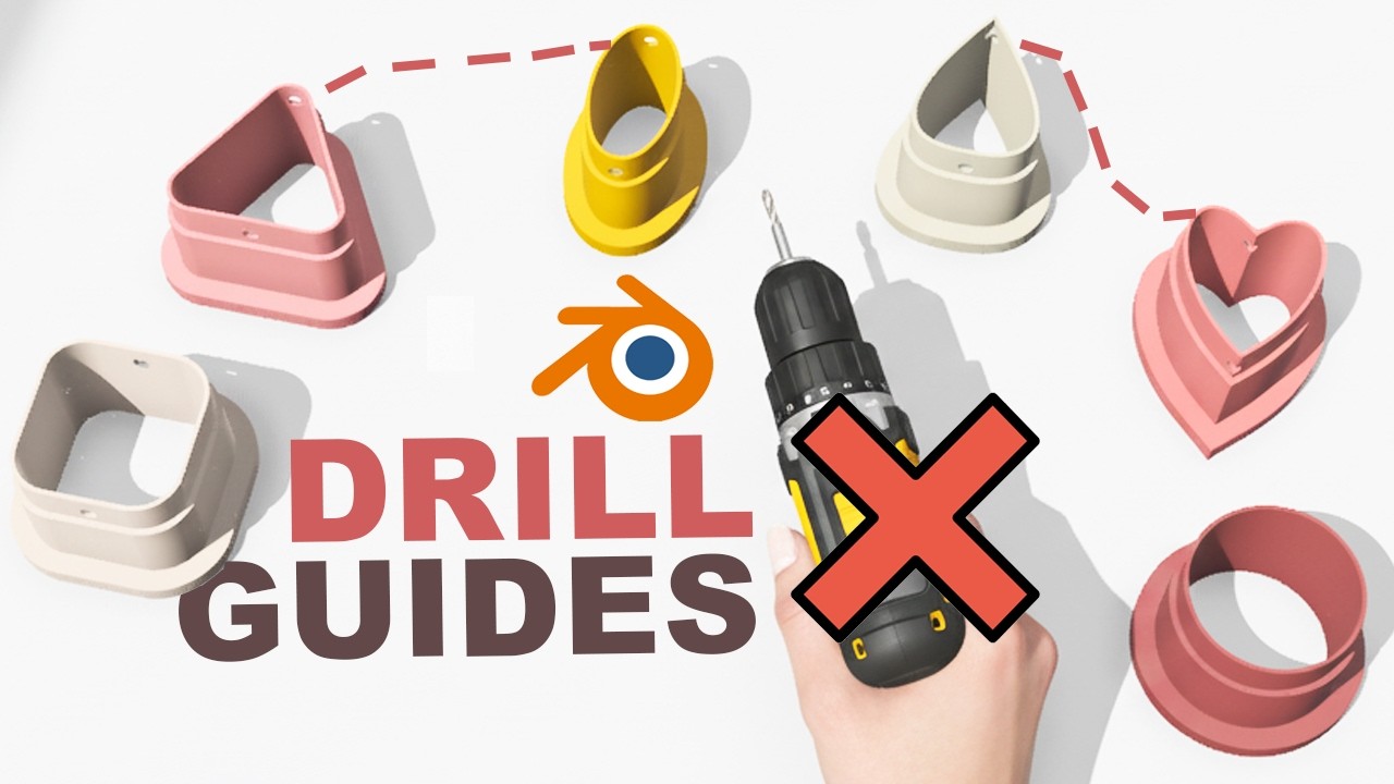 FREE STL Polymer Clay Cutters with Drill Guides – Shapr3D Tutorial for Beginners
