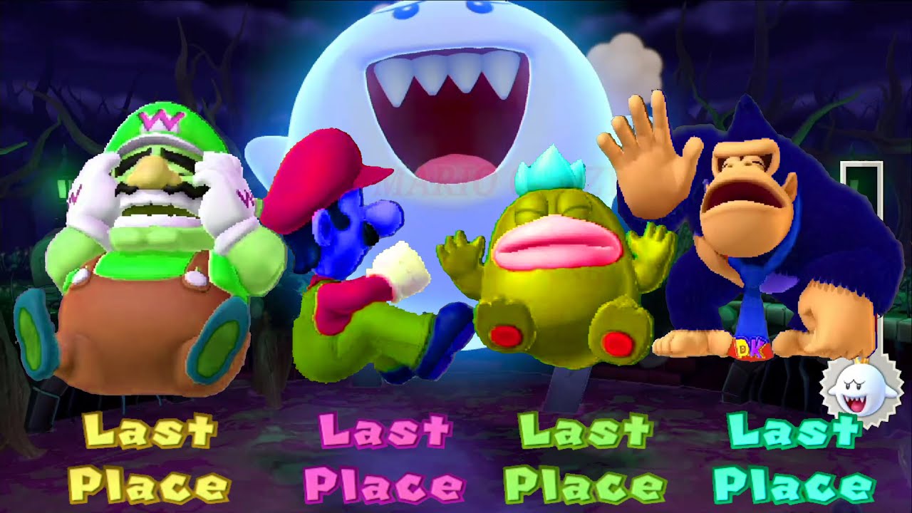 Mario Party 10 Custom Maps Wario vs Luigi vs Spike vs Donkey Kong