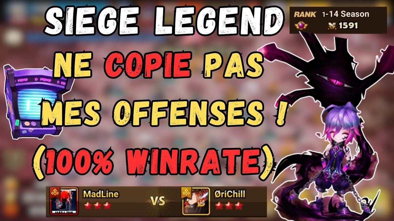 SIEGE GUARDIAN : Ne pas copier, je suis un inter professionnel ! SUMMONERS WAR
