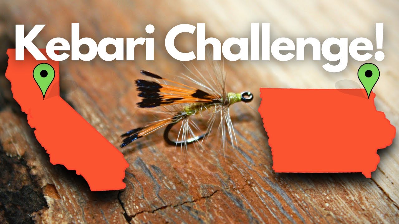 WILL THE SAME KEBARI CATCH TROUT IN CALIFORNIA AND IOWA!? | Sageheart Tenkara's Kebari Challenge!