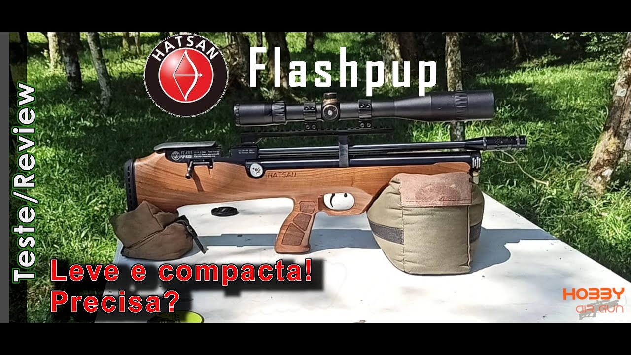 Hatsan Flashpup 5.5mm | Agrupamentos à 50m