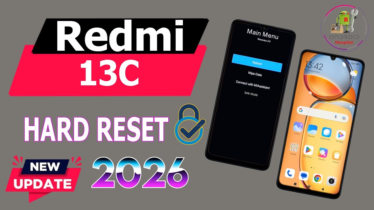 Redmi 13c/13 Hard Reset ||Redmi Pattern/Pin/Password lock Remove| Unlock Sceen Lock|Without Pc 2026