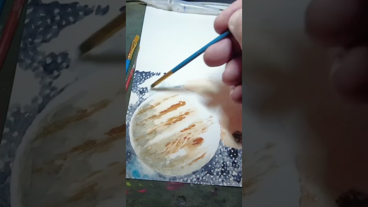 Watercolor Drops of Jupiter #dropsofjupiter #howtopaint #art