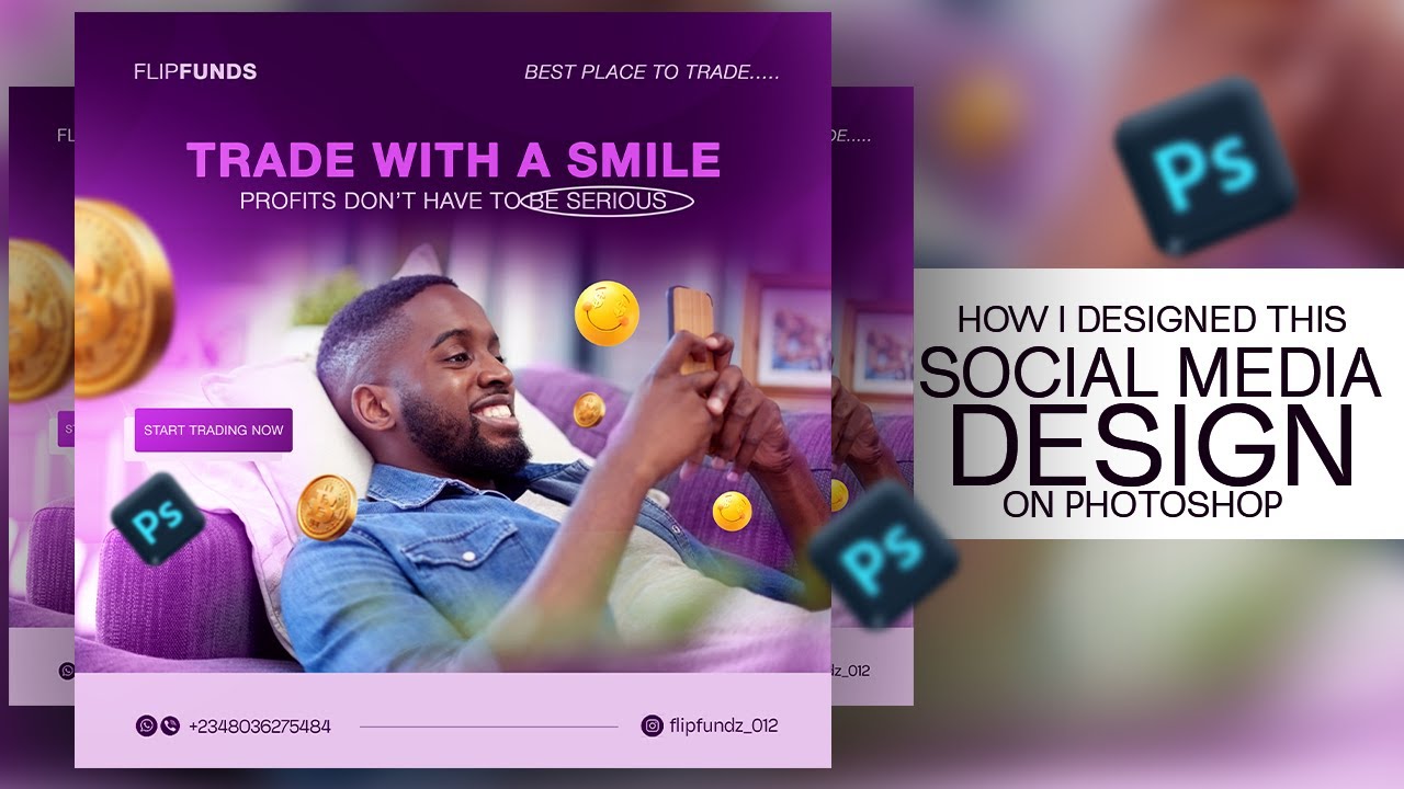 How to Design a Social Media Post in Photoshop | Step-by-Step Tutoria