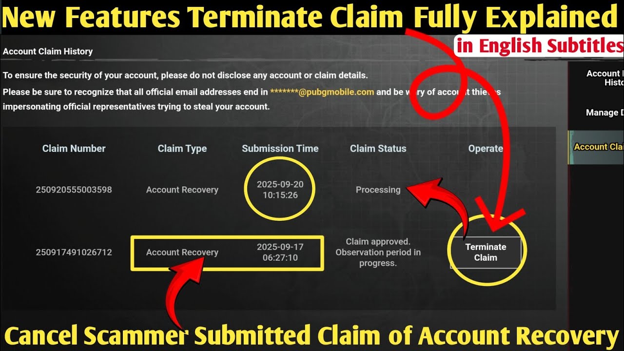 Terminate Claim New Features is Here | How to cancel submitted scammer account recovery claim