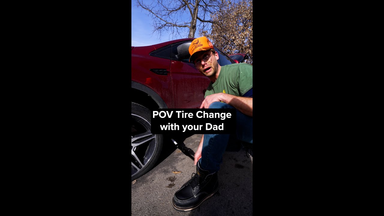 POV Tire Change with your Dad #shorts