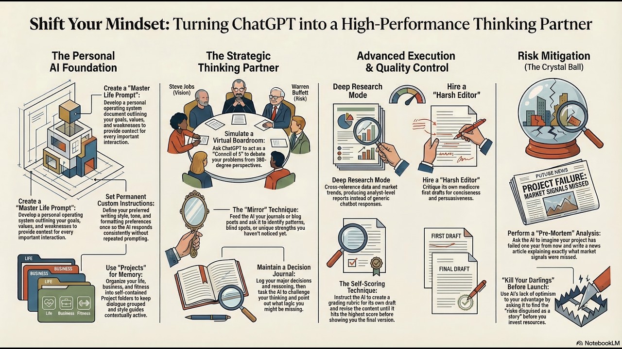 Unlock Your Second Brain: 14 Advanced ChatGPT Strategies for Thinking Better