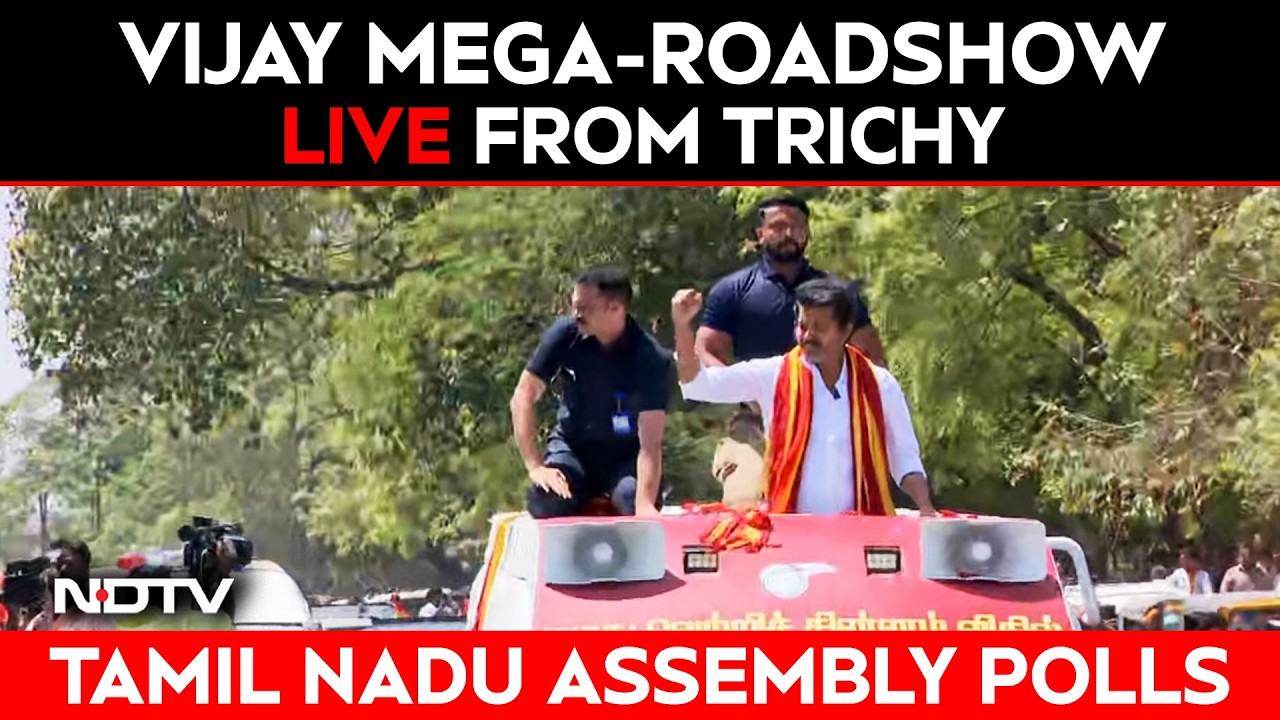 Vijay Speech LIVE | Thalapathy LIVE | Vijay's Mega-Rally LIVE From Trichy | Vijay To File Nomination