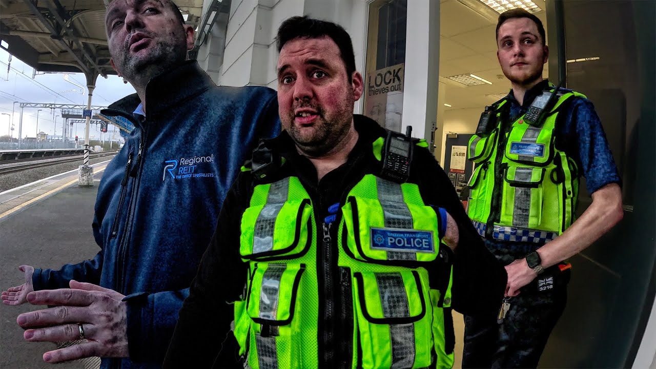 BTP PC7823 'DON'T FILM OUR OFFICE, BECAUSE THAT IS ILLEGAL!!!! -   Swindon Train Station