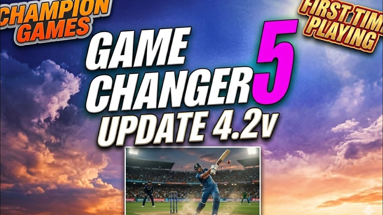 Game changer 5 update 4.2v gameplay #cricket #gaming #gamechanger #gameplay #new #viral #xbox 