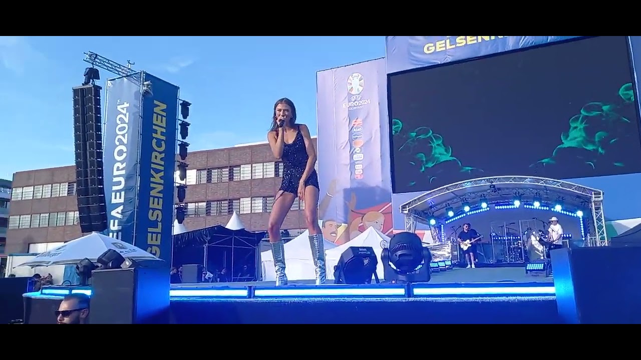 Leony Live - Fire Fan Zone Nordsternpark Gelsenkirchen , (9.7.2024)