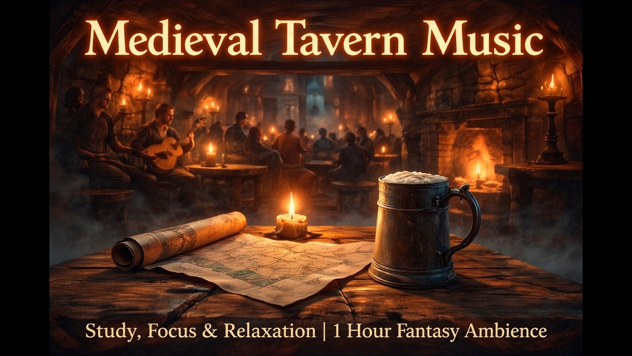 Medieval Tavern Music – Bard Songs, Lutes & Ale | 1 Hour Fantasy Ambience