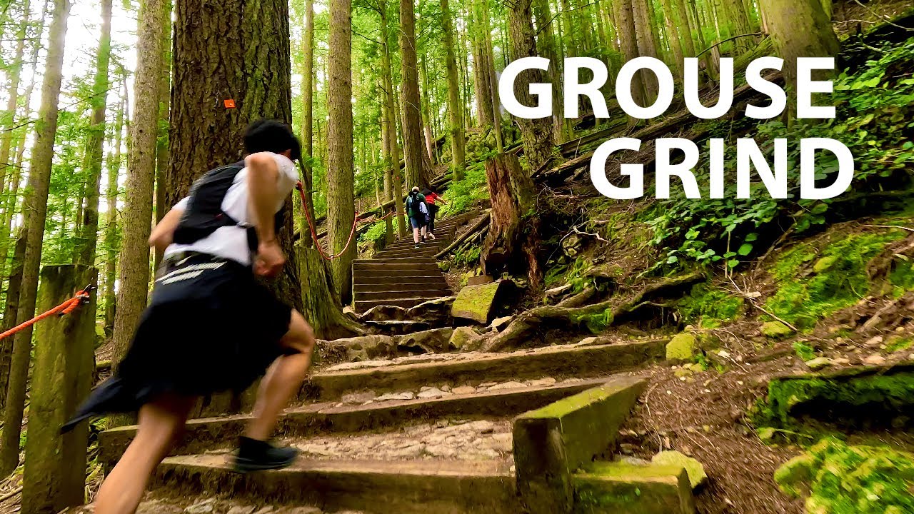 Iconic Hike up the Grouse Grind, North Vancouver BC Canada