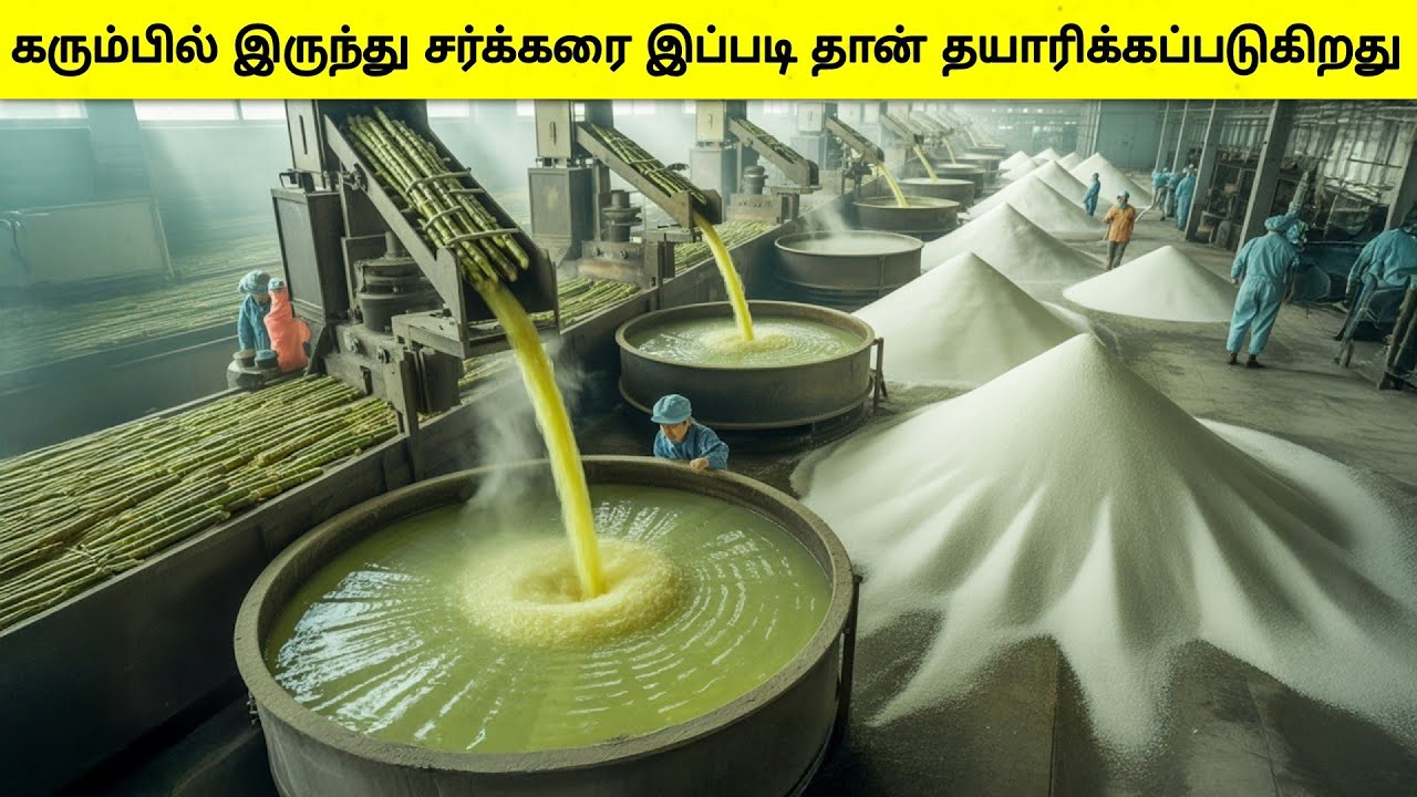 Factory- யில் Sugar இப்படி தான் தயாரிக்கப்படுகிறது | How sugar is made in factory | Tamil Wonders 