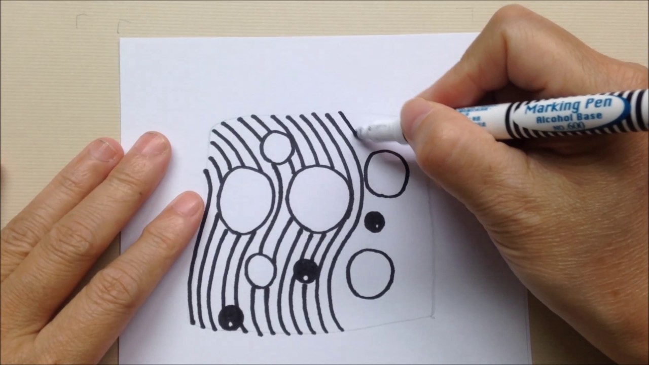 如何畫Zentangle®圖樣  How to draw the Zentangle® Pattern NIPA