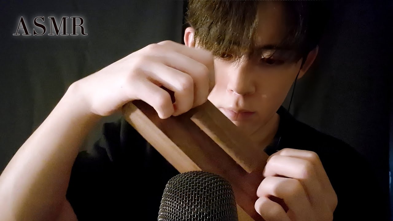 ASMR 또렷하고 바삭한 나무 필통 탭핑 | Wood Pencil Case Tapping