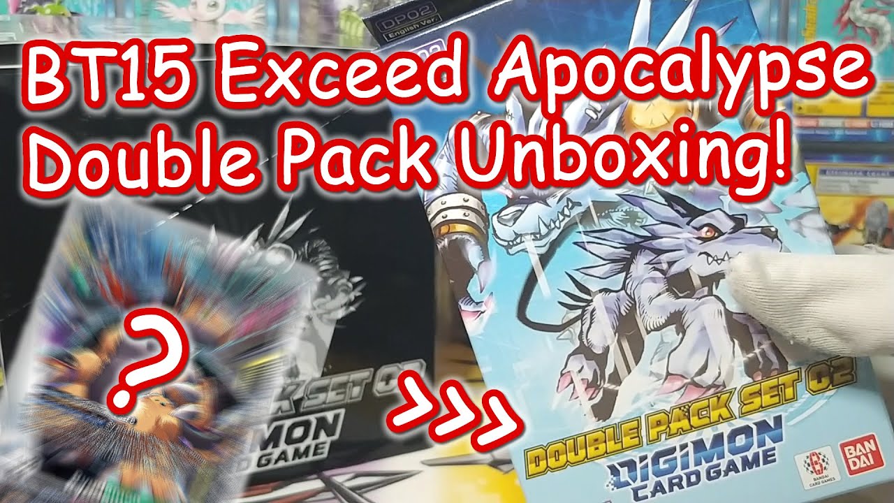 EXCEED MY EXPECTATIONS!!! Digimon BT15 Exceed Apocalypse Double Pack Set unboxing.