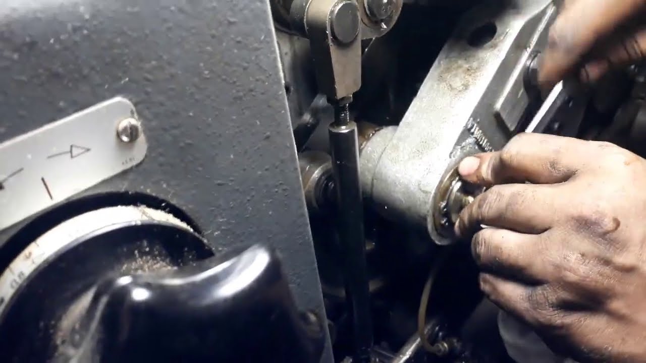 طريقة تركيب عمود الكوبري اوفست Heidelberg gto 52