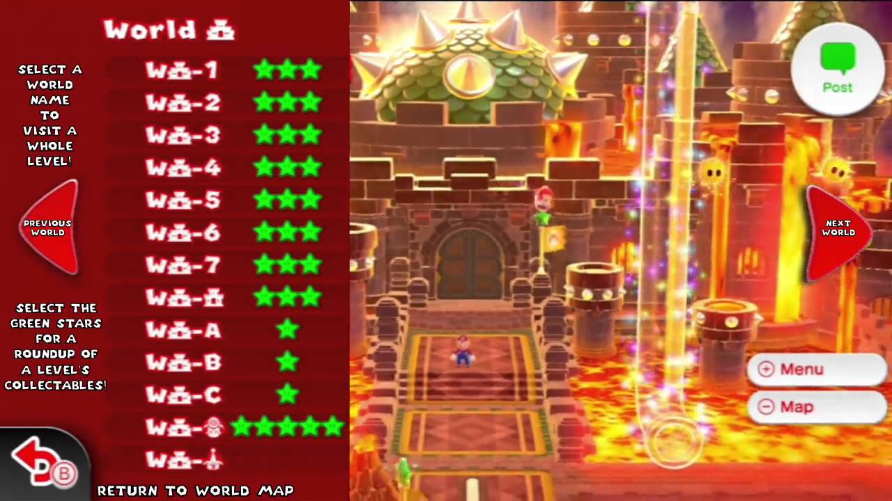 Super Mario 3D World - Interactive Map