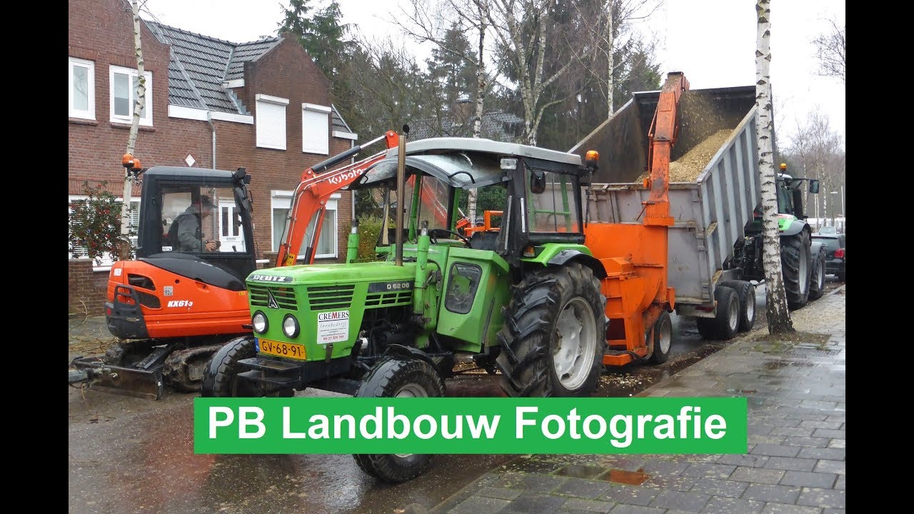 Deutz D6206 | Holz häckseln | Deutz Power | Deutz-Fahr K430 | loonbedrijf Cremers