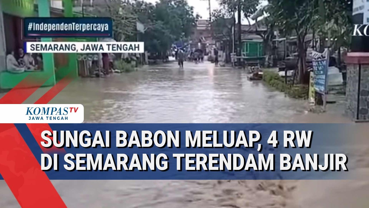 Sungai Babon Meluap, 4 RW di Semarang Terendam Banjir