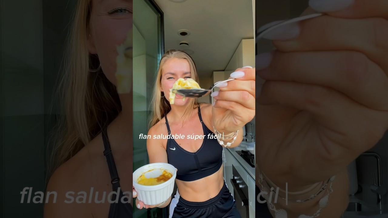 Flan de huevo saludable sin az&uacute;car 🍮🫶 #recetassaludables #postressaludables