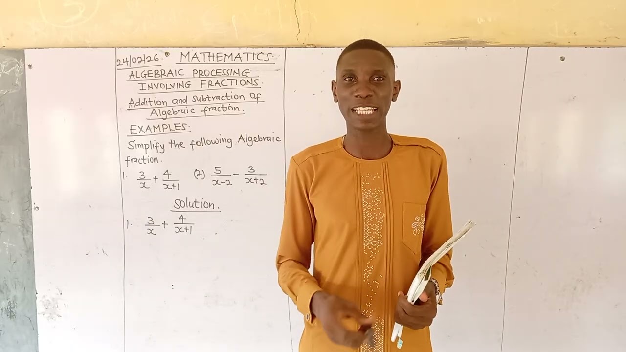 PRIVATE COACHING (Addition and subtraction of Algebraic fraction), Question & Answer. 