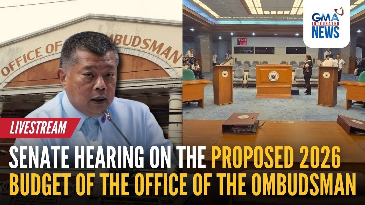 LIVE - Senate hearing on the proposed 2026 budget of the Office of... - Replay | GMA Integrated News