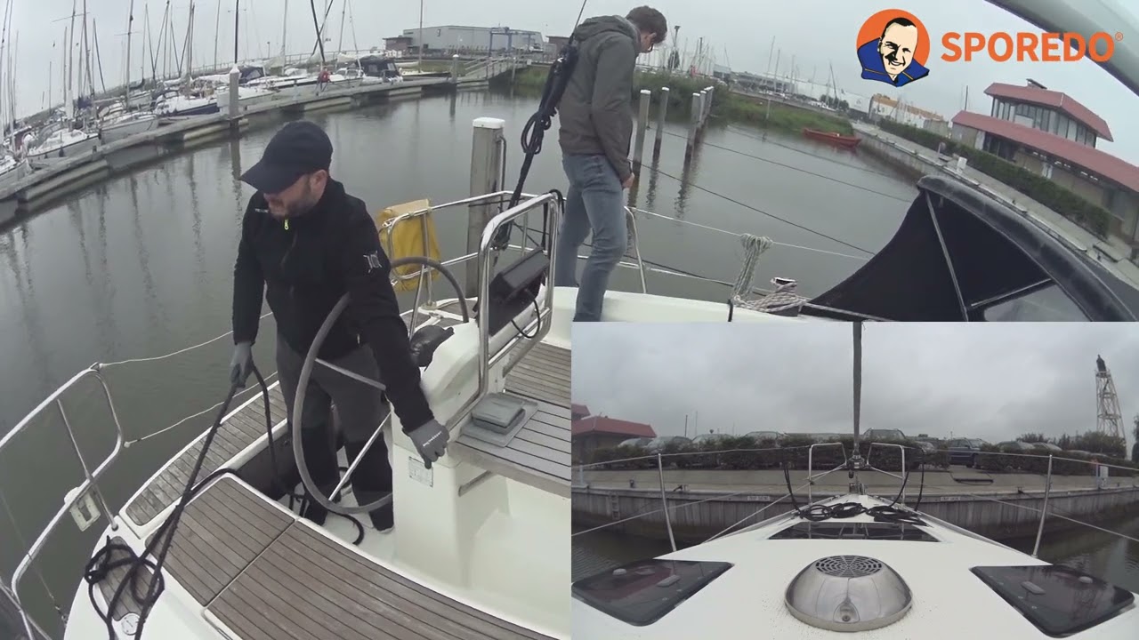 Hafenmanöver: Anlegen Bug zum Steg: Eindampfen in die Achterleinen am Dalben und Verholen der Yacht